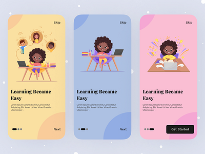 Onbording online learnning app class clean corces creative ui design education elearning figma figma design learning onbording online online education splash splash screen start screen ui ui design ux video call