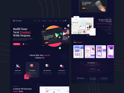 SaaS Company Landing page by Kemil Ramani on Dribbble