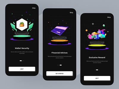 Crypto app - On Boarding Design