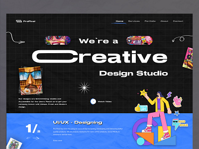 ProPixel - Creative Design Agency Landing Page Website