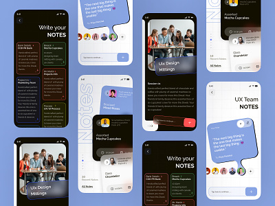 SmartNotes - Collaborative Notes Mobile App app canban collab collaborative crm manager minimal mobile note personal planner productivity project saas smartnotes todo tracking ui ux design web3