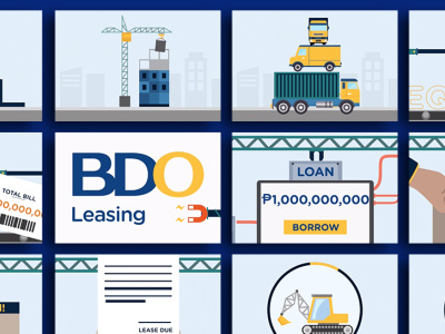 BDO Leasing design graphic design illustration mockup