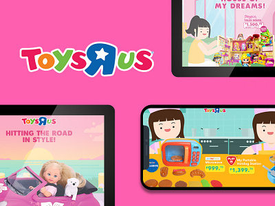 Toys R Us Girls Fair Campaign #1 design graphic design illustration mockup social media post