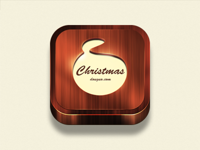 Happy Christmas chocolate christmas icon