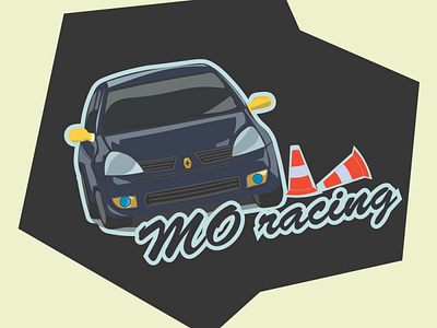 MO racing logo car art car logo games games portal gameshow graphicdesign logo logodesign logtype mo racing racing racing logo ui