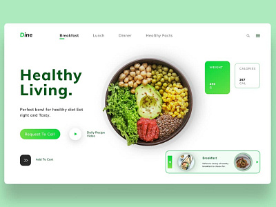 Restaurant design landing page. animation design clean design design flat landingpage minimal simple design typography uiux user experience userinterface vector web webdevelopment website