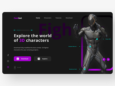 New 3D landing page