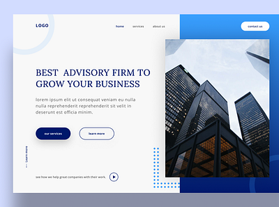 business website landing page. clean design design landingpage minimal simple design typography uiux web webdevelopment website