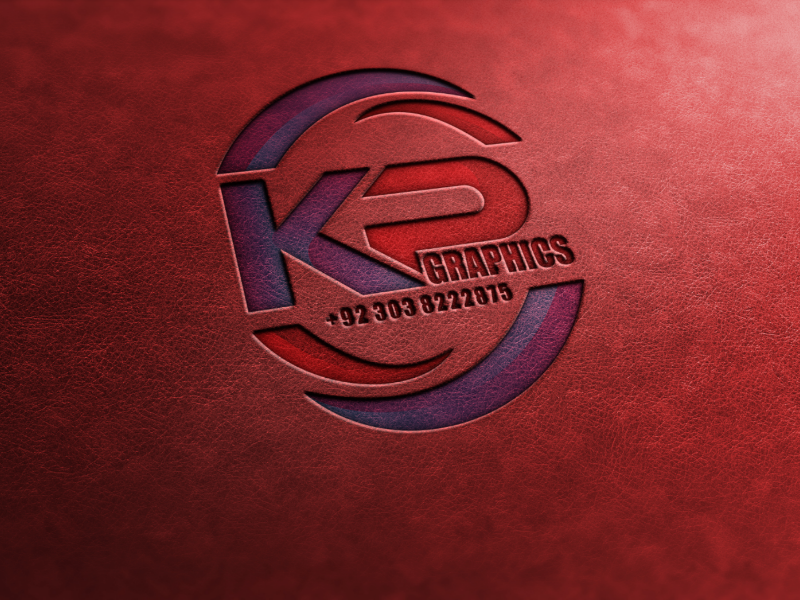 Kp Graphics Mockup Logo by Kamran Pervaiz on Dribbble