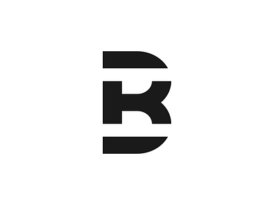 BK b bk black brand branding font icon letter logo monogram type typo