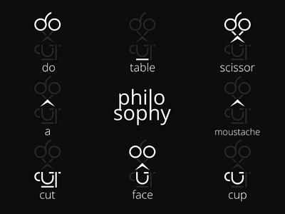 Do A Cut (philosophy) art barber coffee cup cut design doacut inkscape logo moustache scissor shop