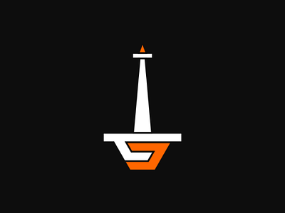 TJ art ff6600 inkscape jakarta logo logogram monas monument orange tj transjakarta tugu