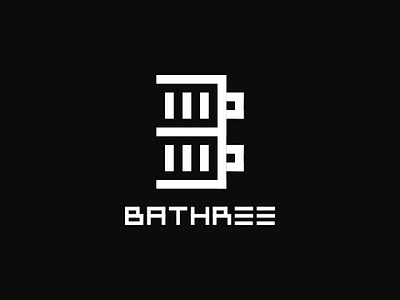 Bathree 3 art b b3 bathree battery black brand inkscape logo logogram three