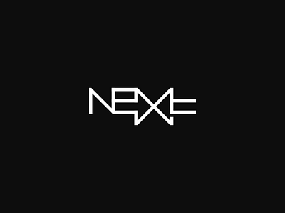 Next arrow art black brand branding font inkscape logo logos next typography white