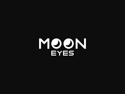 Moon Eyes art brand branding design eyes icon inkscape logo logos moon mooneyes negative space