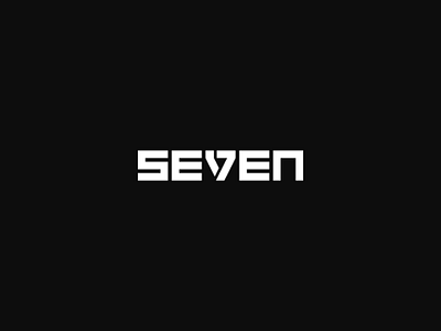 Seven 7 art brand branding design font icon logo logos number seven typography