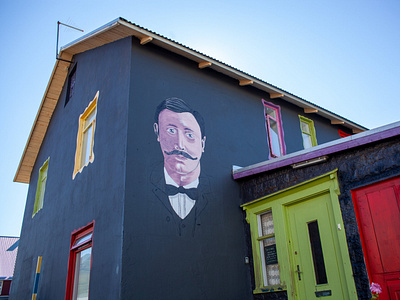 Soffia's House mural, Siglufjörður, Iceland