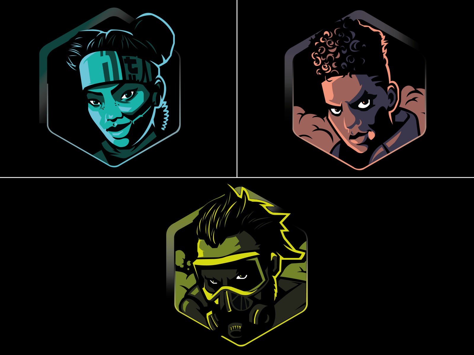 Apex Legends Characters Lifeline Bangalore Caustic By Jose Rodriguez On Dribbble