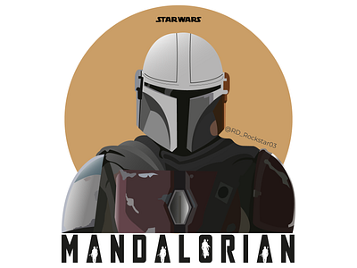 MANDALORIAN ILLUSTRATION art artwork design graphic design illustration illustrator logo typography ui vector