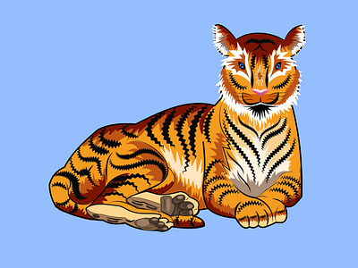 Vector Art. Proud Tiger. by Salbi on Dribbble