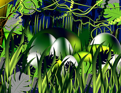 Deep In Forest design illustration