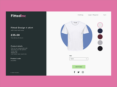 #DailyUI Day 33 - Customise Product 032 033 32 33 clothes clothing customise customize customize product customizer daily ui 32 dailyui dailyuichallenge design shop ui web