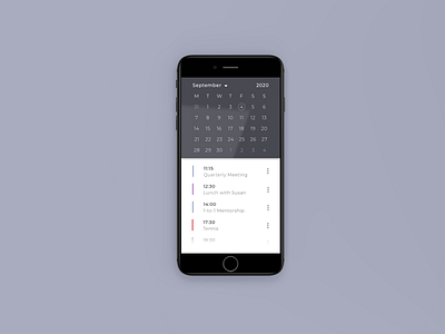 #DailyUI Day 38 - Calendar 038 38 calendar calendar app calendar design calendar ui dailyui dailyuichallenge design mobile mobile ui ui