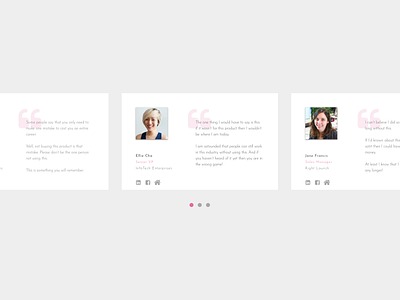 #DailyUI Day 39 - testimonials 039 39 dailyui dailyuichallenge design testimonial testimonials testimony ui web