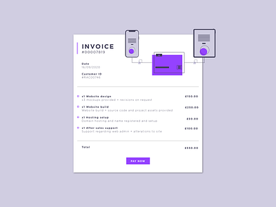 #DailyUI Day 46 - Invoice