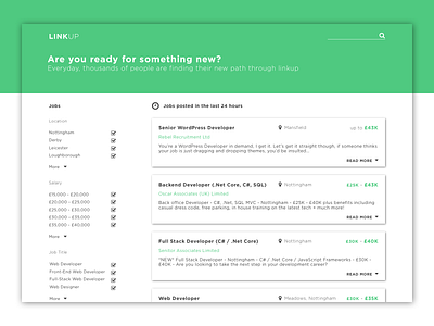 #DailyUI Day 50 - Job Listing