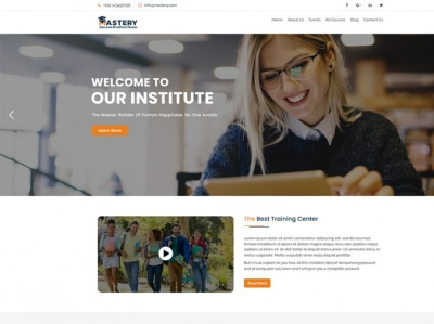 learning managment system wordpress theme