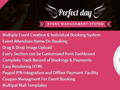Event Management Application applications event event branding event organizer events management templates themes web application