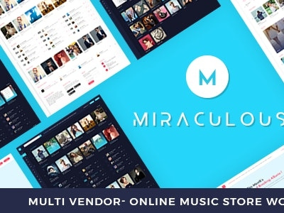 Multi Vendor Online Music Store WordPress Theme artist club music music company music shop music store studio wordpress theme