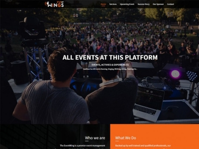 Event Management HTML Website Template by Template Bundle on Dribbble