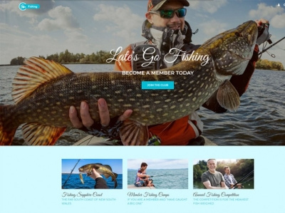 Fishing And Hunting Club WordPress Theme fish shop fish store fishes fishing wordpress theme