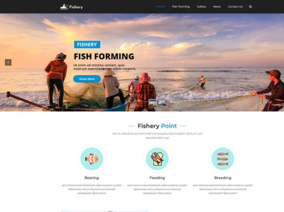 Fish Farming WordPress Theme fish shop fish store fisher fishery fishing wordpress theme