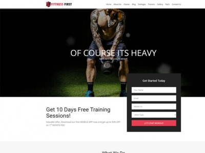 Fitness HTML Website Template fitness fitness club fitness studio gym html template templates