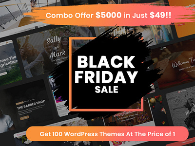 100 Responsive WordPress Themes | Black Friday Deal - 90% Off