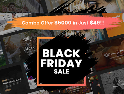 Black Friday Deal 98% off on Top 100 html templates agency black friday html template multipurpose offer