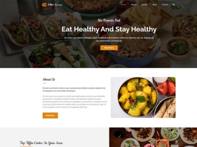 Tiffin Service WordPress Theme tiffin services wordpress theme