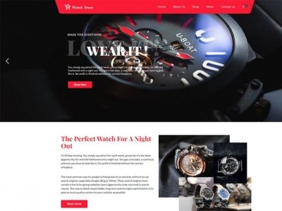 Watch Store WordPress Theme online shop online store online watch store online watches watch store wordpress theme