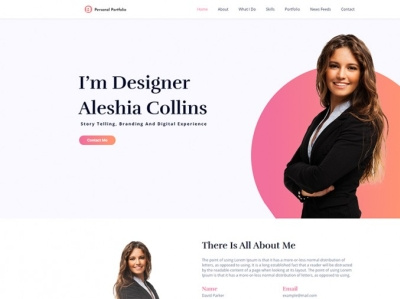 Personal Portfolio WordPress Theme cv cv resume template personal portfolio portfolio wordpress theme