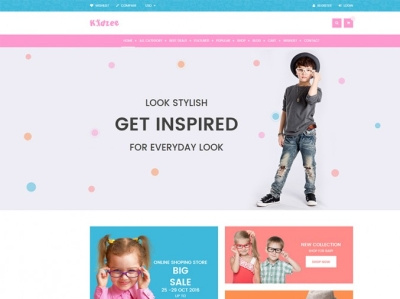 Baby Shop and Kids store WordPress Theme kids shop kids shopping kids store kids wear wordpress theme