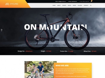 Best Cycling WordPress Theme bike shop bike store cycling online shop online store wordpress theme