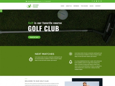 Golf Club And Sports Club WordPress Theme golf club sports club wordpress theme