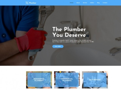 Plumber WordPress Theme plumber plumber service plumbing wordpress theme