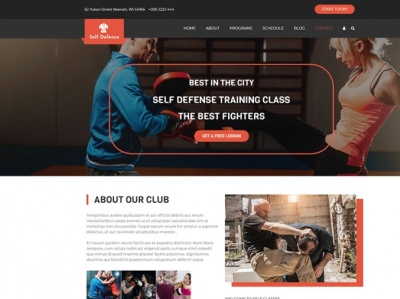 Self Defense WordPress theme boxling club judo class karate kids class online store themes wordpress wordpress theme