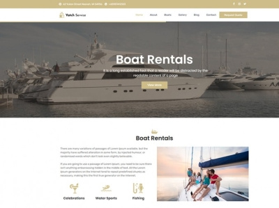 Yacht Service WordPress Theme business online store services themes wordpress wordpress theme yatch