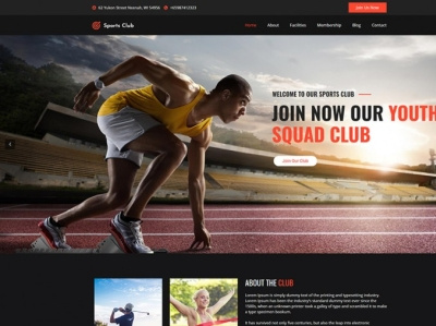 Sports Club WordPress Theme club sports sports club themes wordpress wordpress theme