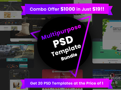 Multipurpose PSD Templates psd templates